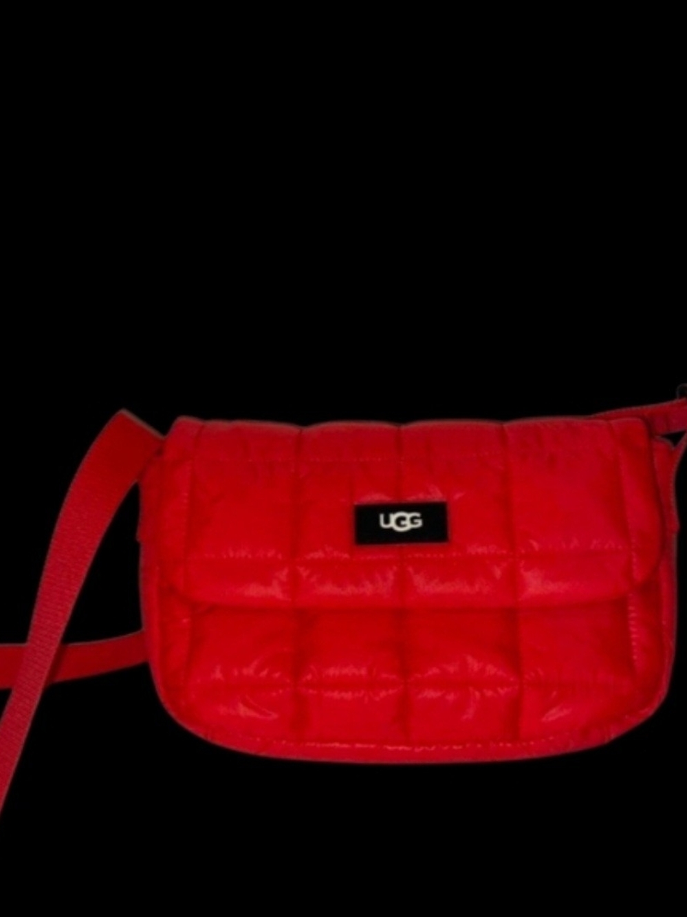 UGG Quilted Bright Red Crossbody Shoulder Bag